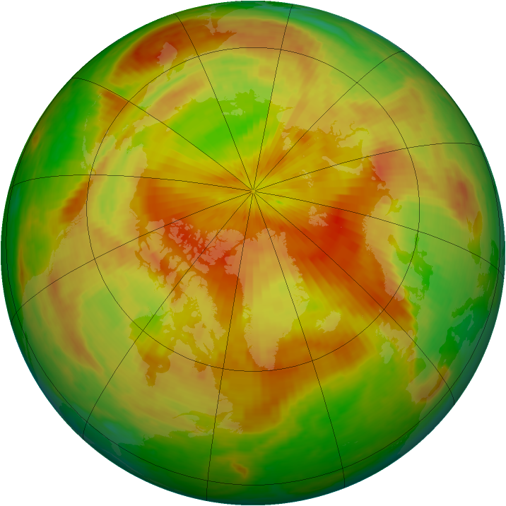 Arctic ozone map for 06 May 2003